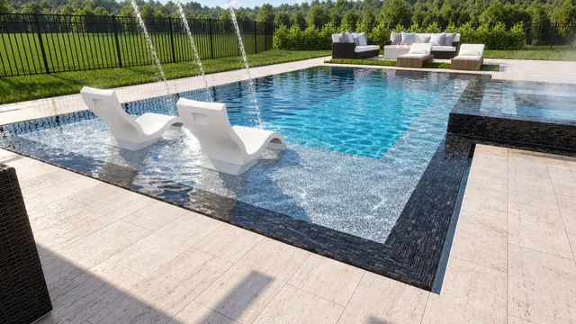Render of the Gorrepati pool and spa, view 06 (day view)